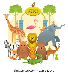 1,264 Cartoon zoo entrance Images, Stock Photos & Vectors | Shutterstock