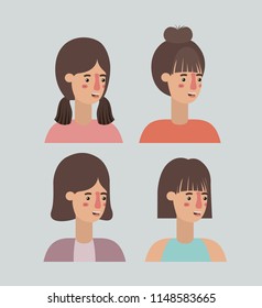 group of women characters