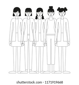 group of women characters