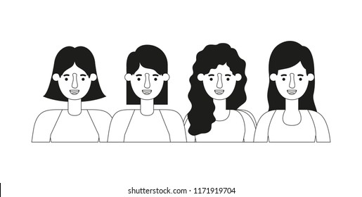 group of women characters