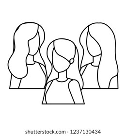 group of women characters