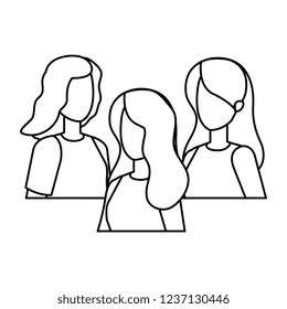 group of women characters