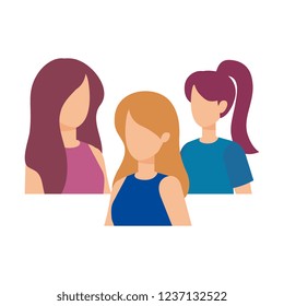 group of women characters