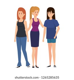 Group Women Characters Stock Vector (Royalty Free) 1265285635 ...