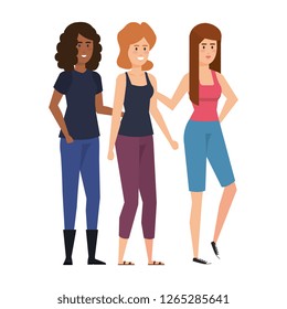 group of women characters
