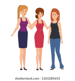 group of women characters
