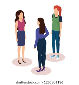 group of women characters