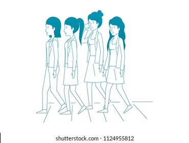 group of women friends characters