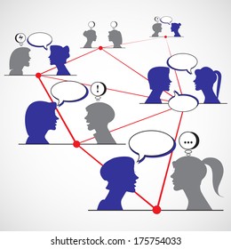group of women talking