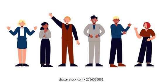 Group Worker Different Poses Stock Vector (Royalty Free) 2036388881 ...