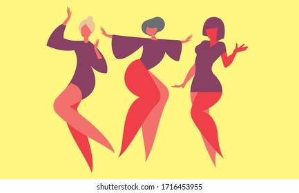 a group of young girls dancing
