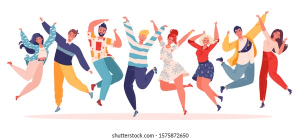 71,509 Happy people jump Stock Vectors, Images & Vector Art | Shutterstock