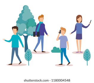 group of young people characters