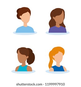 group of young people characters