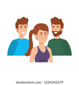 group of young people characters