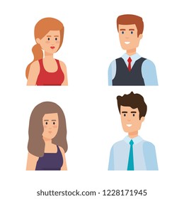 group of young people characters