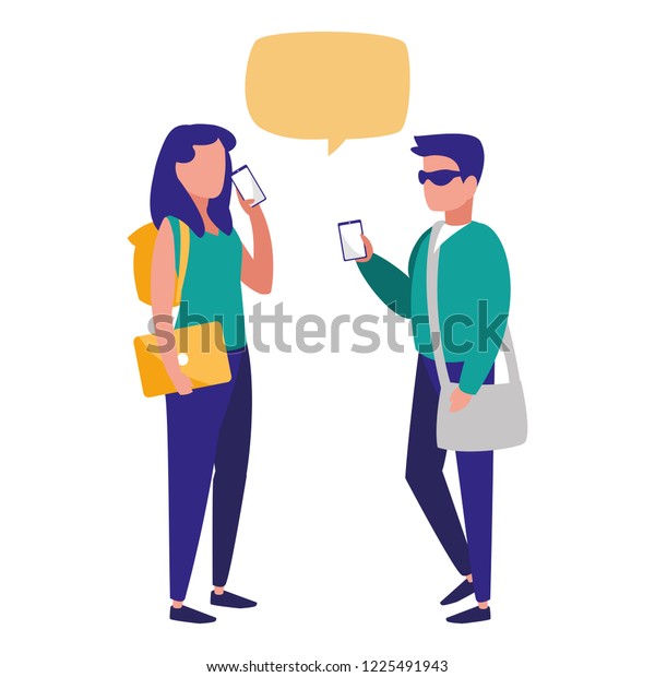 Group Young People Modeling Characters Stock Vector (Royalty Free ...