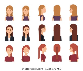 group of young women poses and styles