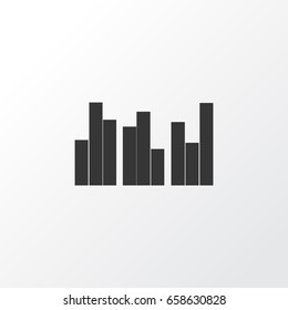 Grouped Charts Icon Symbol. Premium Quality Isolated Multiple Bars Element In Trendy Style.