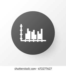 Grouped Graph Icon Symbol. Premium Quality Isolated Data Stats Element In Trendy Style.