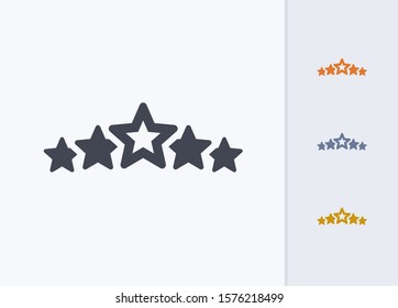 Grouped Stars - Pastel Stencyl Icons. A professional, pixel-aligned icon.