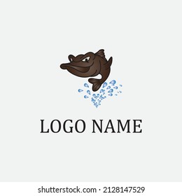 grouper logo vector illustration design icon logo template