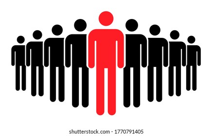 Vector Silhouette People Individual Innovator Entrepreneur Stock Vector ...