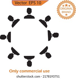Grouping People illustration Icons Vector. Business people communication vector icons set, modern solid symbol collection, filled style pictogram pack. Vector Line Icons