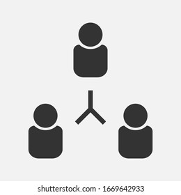 Grouping People Ilustration Icon Vector on background