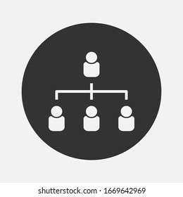 Grouping People Ilustration Icon Vector on background