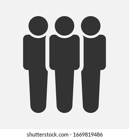 Agrupar vectores de iconos de depuración de personas en segundo plano