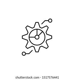 grouping, setting line icon on white background