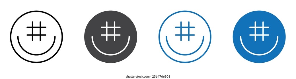 Groupme icon flat editable icon mark set.