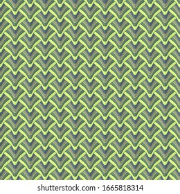 groups of abstract forms of green shades with different strokes are arranged in a certain order and form a seamless pattern imitating reptile skin. vector