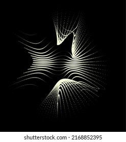 Groups of explosions and bursts of energy. Scattering galaxies, universes and stars. Gravitation curves trajectories. Sea of information. Net point forms space power fabric. Light receding surface.