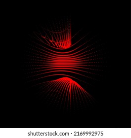 Groups of explosions and bursts of energy. Scattering galaxies, universes and stars. Gravitation curves trajectories. Sea of information. Net point forms space power fabric. Light receding surface.