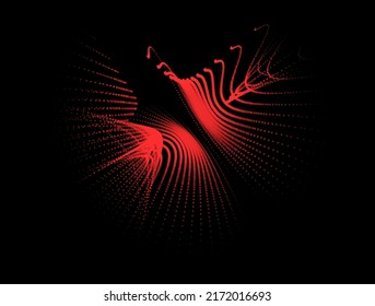 Groups of explosions and bursts of energy. Scattering galaxies, universes and stars. Gravitation curves trajectories. Sea of information. Net point forms space power fabric. Light receding surface.