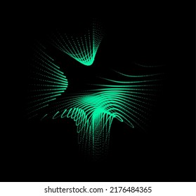 Groups of explosions and bursts of energy. Scattering galaxies, universes and stars. Gravitation curves trajectories. Sea of information. Net point forms space power fabric. Light receding surface.