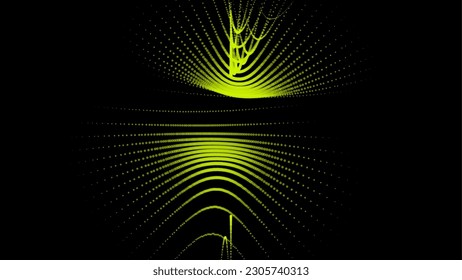 Groups of explosions and bursts of energy. Scattering galaxies, universes and stars. Gravitation curves trajectories. Sea of information. Net point forms space power fabric. Light receding surface.