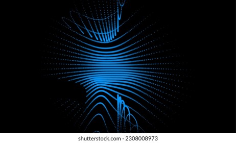Groups of explosions and bursts of energy. Scattering galaxies, universes and stars. Gravitation curves trajectories. Sea of information. Net point forms space power fabric. Light receding surface.