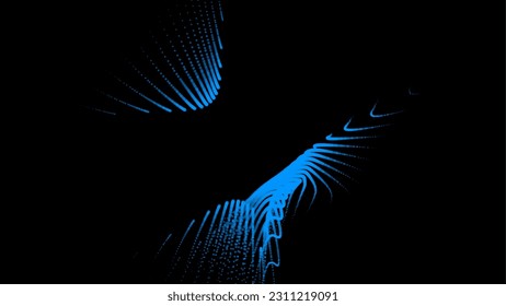 Groups of explosions and bursts of energy. Scattering galaxies, universes and stars. Gravitation curves trajectories. Sea of information. Net point forms space power fabric. Light receding surface.