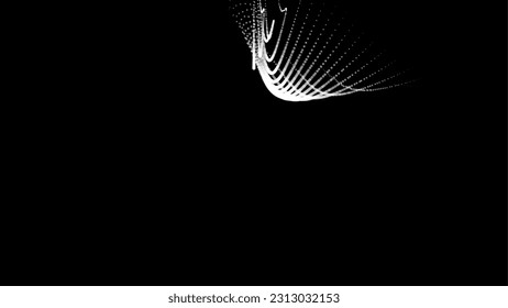 Groups of explosions and bursts of energy. Scattering galaxies, universes and stars. Gravitation curves trajectories. Sea of information. Net point forms space power fabric. Light receding surface.