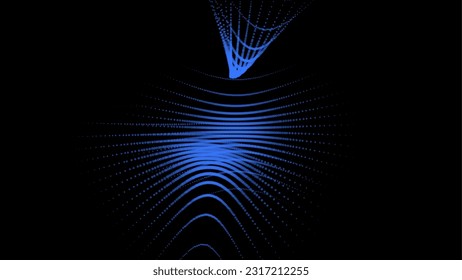Groups of explosions and bursts of energy. Scattering galaxies, universes and stars. Gravitation curves trajectories. Sea of information. Net point forms space power fabric. Light receding surface.