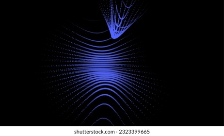 Groups of explosions and bursts of energy. Scattering galaxies, universes and stars. Gravitation curves trajectories. Sea of information. Net point forms space power fabric. Light receding surface.