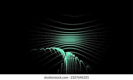 Groups of explosions and bursts of energy. Scattering galaxies, universes and stars. Gravitation curves trajectories. Sea of information. Net point forms space power fabric. Light receding surface.