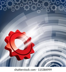 groups gear on abstract background