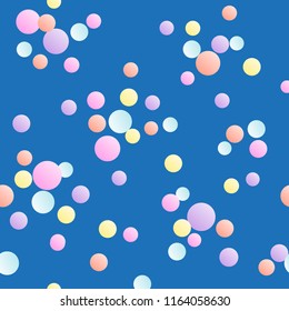  Groups of multi-colored confetti.Seamless vector pattern