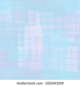 Groups from oblique translucent quadrilaterals form an unusual grunge pattern. Seamless pattern.