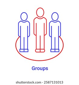 Groups – People Standing Together Representing Teamwork and Collaboration