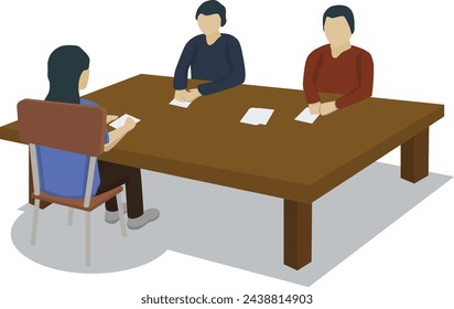 Groups of people work in teams together at business corporate projects for common goal. Working process with different tasks. 